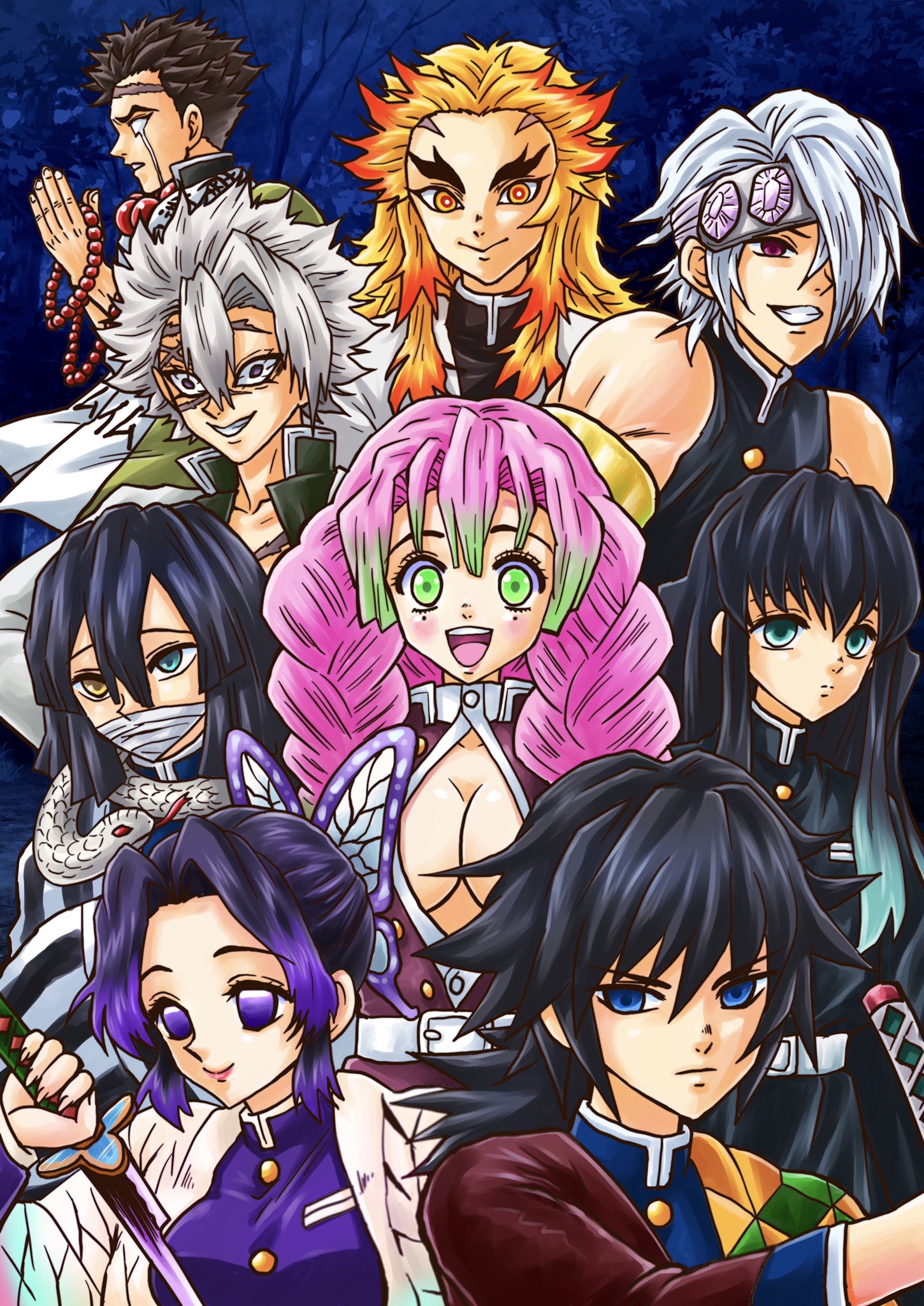 周年の中川翔子 Youtubeチャンネル登録37万人ありがとうございます 絵を描くのが好きです 鬼滅の刃 柱大集合イラスト1万再生ありがとうございます メイキング動画ぜひご視聴 チャンネル登録お願いします T Co Vl7dqgc1rk T