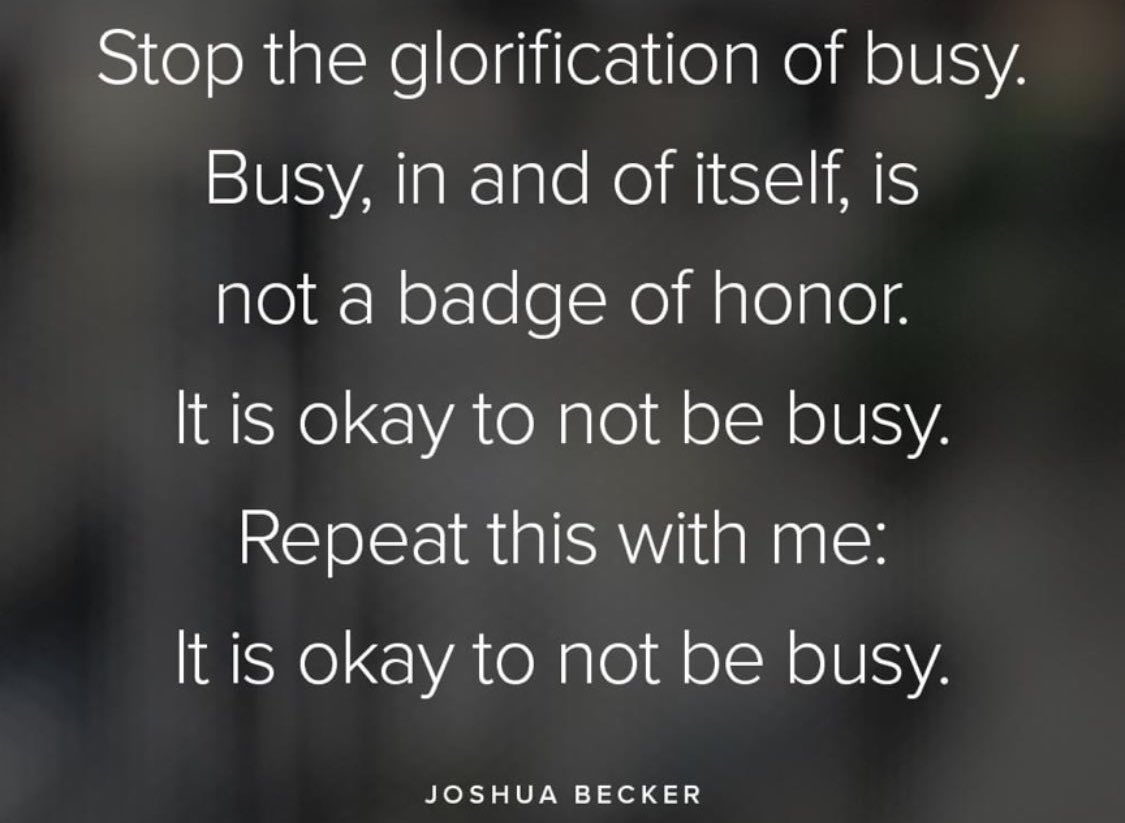 Is not a badge of honor. ⤵️ #SelfCare #pd4uandme