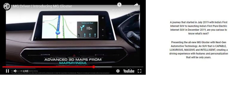 MapmyIndia's tweet photo. Experience  connected #navigation, #telematics, ADAS and so much more in Morris Garages India Gloster. Excited to bring the power of MapmyIndia’s advanced mobility and #map technology to this incredible car! Thank you for choosing us as your partner! @MGMotorIn https://t.co/Jba4tF83au