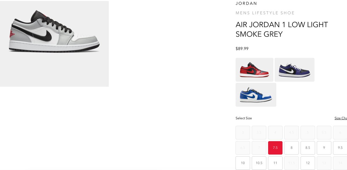 shoe palace jordan 1 smoke grey