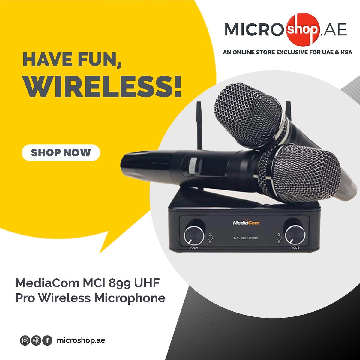 microshopae's tweet photo. Wireless Microphones System with Receiver and 2 Handsets for Multi-Functional Use.Enjoy smooth Wireless Operation over a long range of more than 50 meters. Themicrophones are ideal for indoor and outdoor use including at home, stage shows, karaokeparties, etc. Order online now! https://t.co/CKTTJjBQ51
