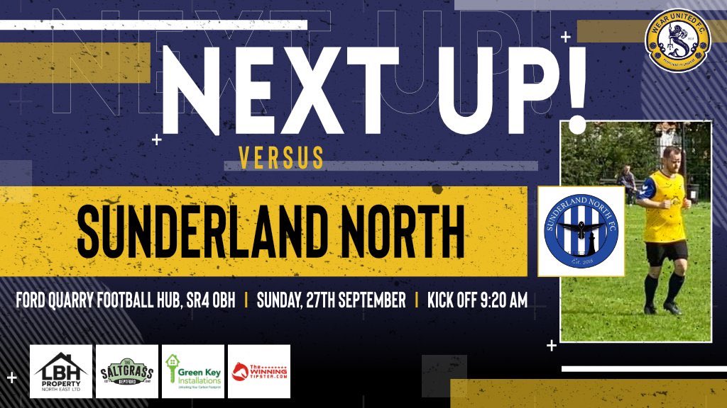 County cup action this Sunday against fellow Sunderland League side <a href="/SunlinNorthFC/">Sunderland North Football Club</a> ⚽️⚽️⚽️