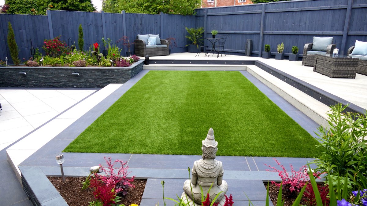 landscapia's tweet photo. It's always exciting getting the professional images back for our projects! We created this clever visual design using high quality materials from @MarshallsReg @Quickgrass &amp; @Millboard_UK. Find out more on our website: https://t.co/T0HBthaw07 #landscaping #westmidlands https://t.co/J5eNZl3She
