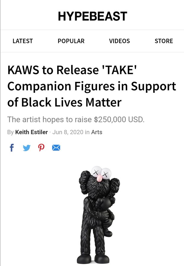 hoseok's figurines in support of BLM and the employment of south african women