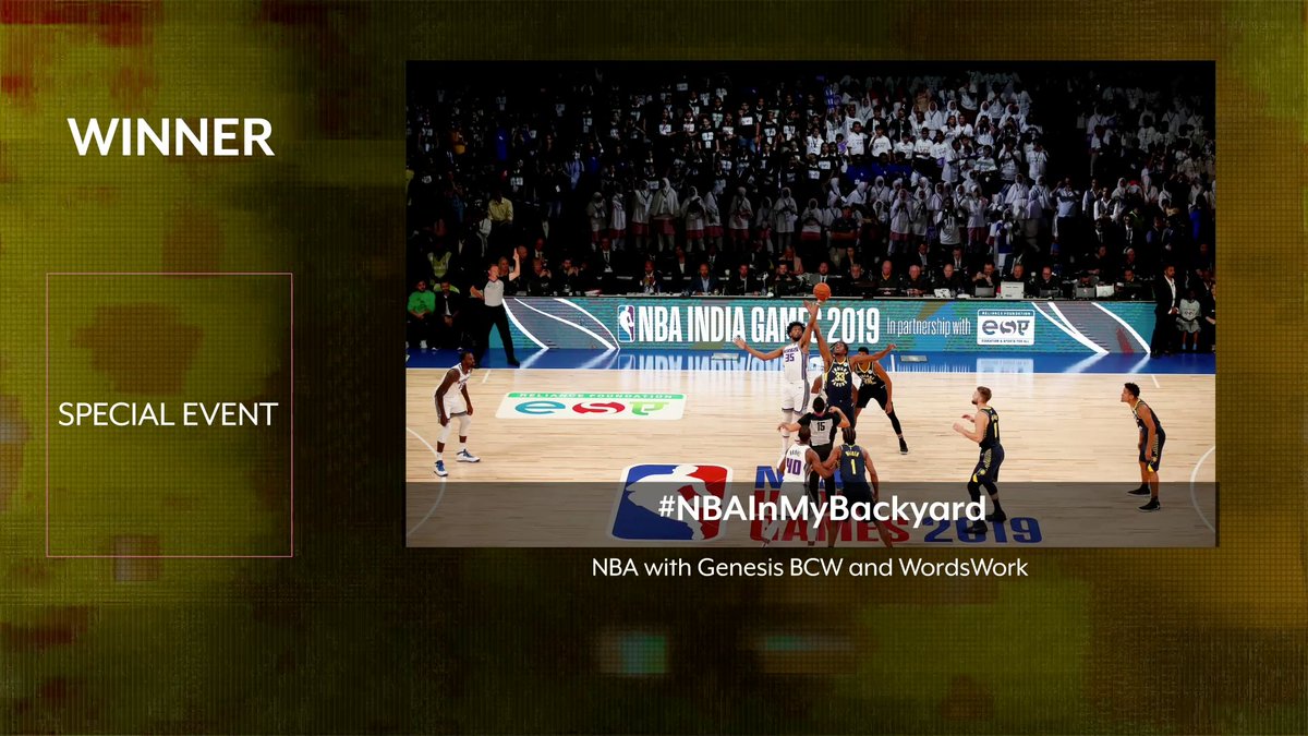 Provoke_News's tweet photo. #SABREAwardsAP Winner : SPECIAL EVENT: #NBAInMyBackyard - NBA with @GenesisBCW and @wordsworkPR https://t.co/HMPevssoTc