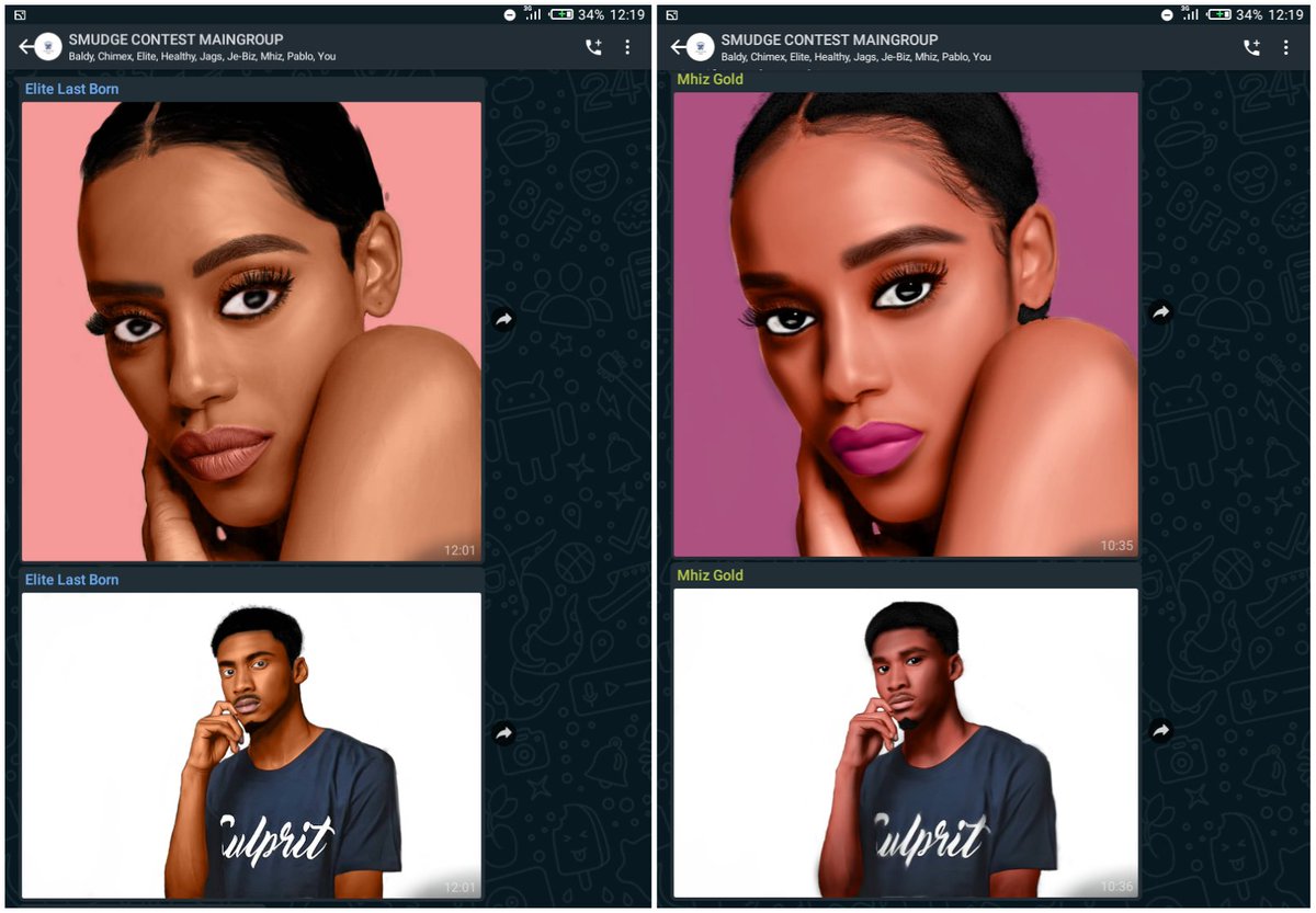 Smudgecontest's tweet photo. SMUDGE PAINTING CONTEST DAY 5

The contestants although had a very short time to work on the images, still came up with something fantastic.

Review will start immediately. And contestants will be awarded points accordingly 😬😬😬 https://t.co/DifvelXD93