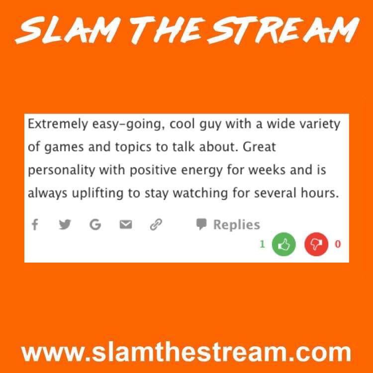 SlamtheStream's tweet photo. Looking for a new streamer to watch?! Come read some of the great reviews our members have been writing about their favorite streamers. Such as this one for @Bionisguy 🤘

https://t.co/GSNPmq8wav #gaming #streamer #twitch #slamthestream #smallstreamers #twitchstreamer https://t.co/zTFjRMfP6p