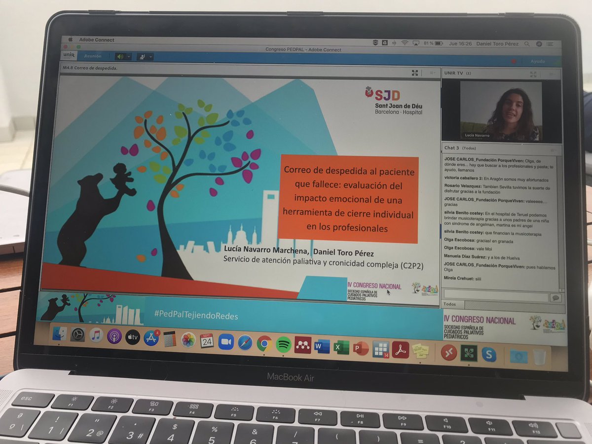 <a href="/lunam44/">Lucía Navarro</a> expone magistralmente como un mail “informativo” sobre el fallecimiento de un paciente se convierte en una herramienta de #autocuidado del profesional, mediante la narrativa, reflexión y la transmisión de legado. En congreso <a href="/Ped_Pal/">PEDPAL</a> Felicidades equipo! <a href="/SJDbarcelona_es/">Hospital Sant Joan de Déu Barcelona ES</a>