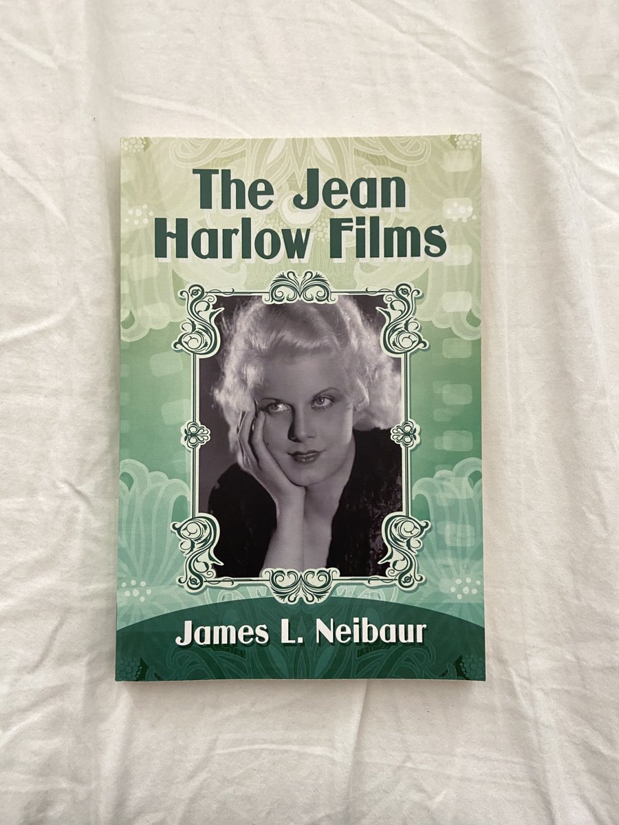 Back to book matters and one of my half-dozen gets at the McFarland sale.  @JimLNeibaur is a prolific film historian and a friend. This film-by-film appreciation focuses on Jean Harlow's acting talent and gives careful attention even to obscurities.