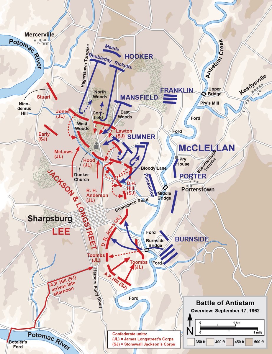 Slocum became the 2nd youngest man promoted to Major General of Volunteers on July 4, 1862, and continued to command his division at the Battle of South Mountain. He was made commander of XII Corps after General Joseph Mansfield was killed at the Battle of  @Antietamnps1862.