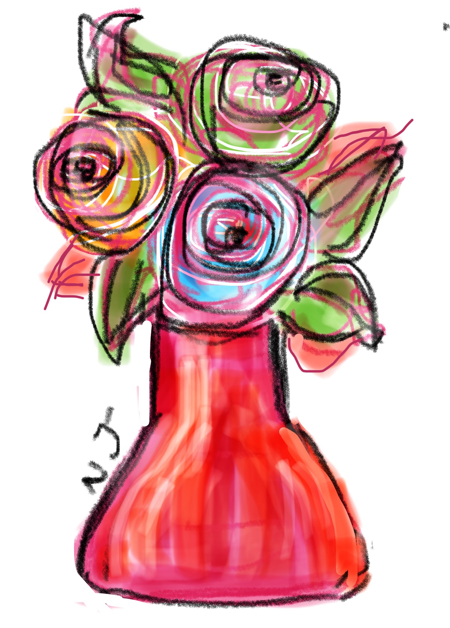 How to Draw Flowers in a Vase | Drawing for Kids and Coloring #flowers # drawing #vase #kids