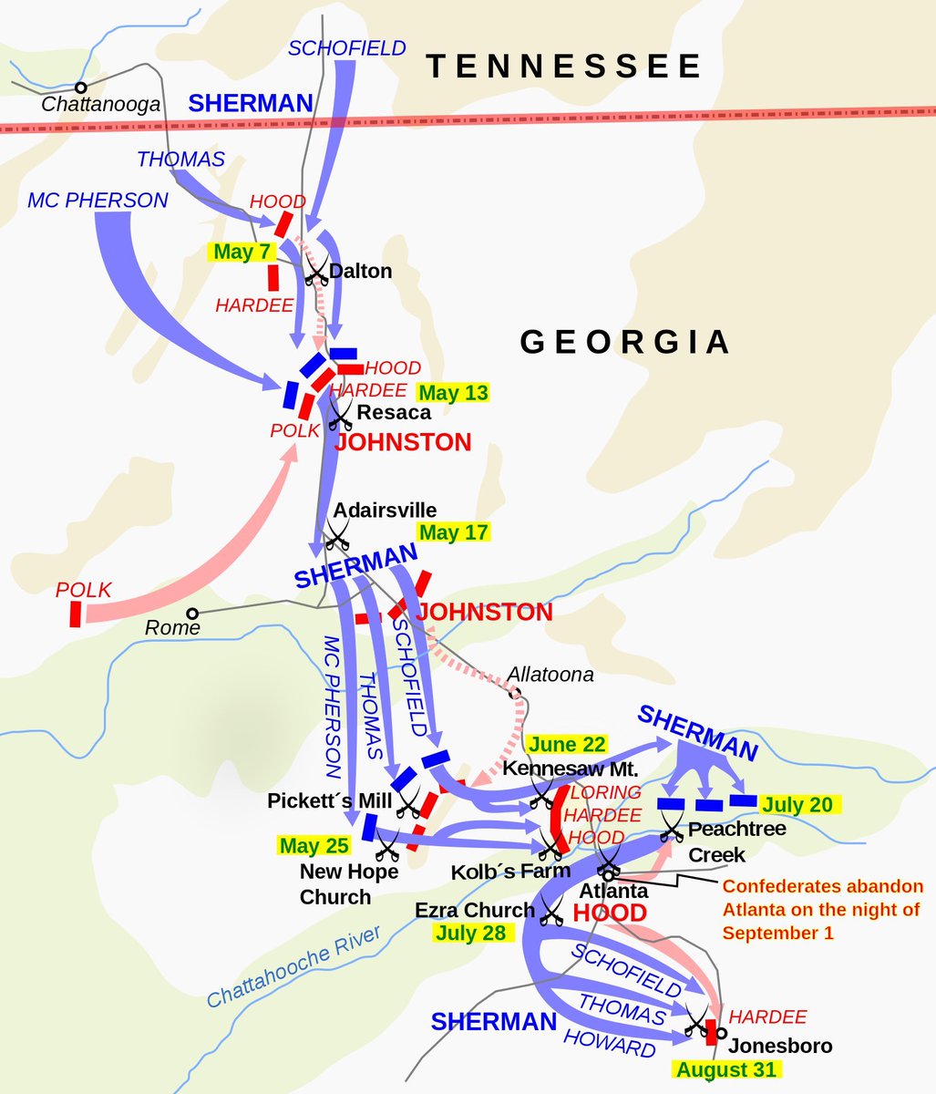 After the death of General James McPherson during the Atlanta Campaign, General William T. Sherman appointed Slocum to command the new XX Corps, which included the troops of his old XII Corps. He and his men were the first to enter Atlanta when it fell.