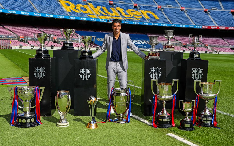 ¿Cuántos titulos ganó Luis Suárez en el Barcelona