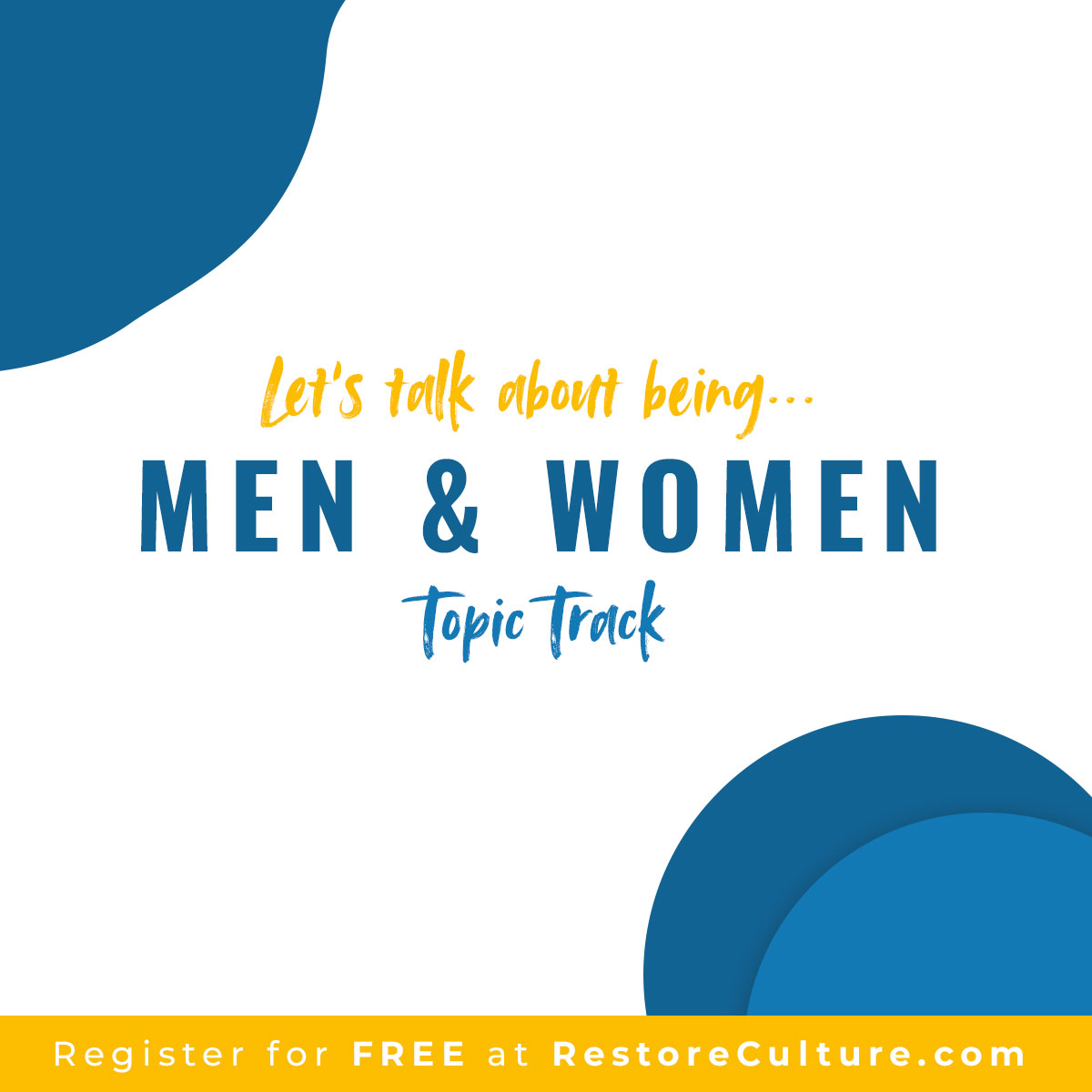 CultureProject_'s tweet photo. Let’s talk about being... men and women.⠀⠀
Join 100+ Speakers and experience over 150+ Workshops for FREE on September 25-27.⠀⠀
Register for FREE at link in bio @thecultureprojectintl - https://t.co/OyVYRjJ2c8 https://t.co/PJjuiP9htG