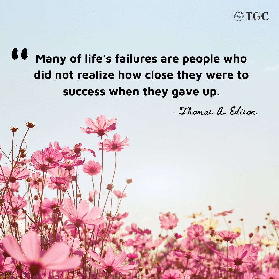 TheGoalClub's tweet photo. Don't give up. You might be closer to success than you realize.
.
.
.
#tgc #thegoalclub #goal #goals #mmm #miraclemorning #morning #miraclemorningmillionaires #life #lifequote #success #millionairemindset #successquote #quote #business #realestate #entrepreneur #entrepreneurship https://t.co/jEEI98R3yJ