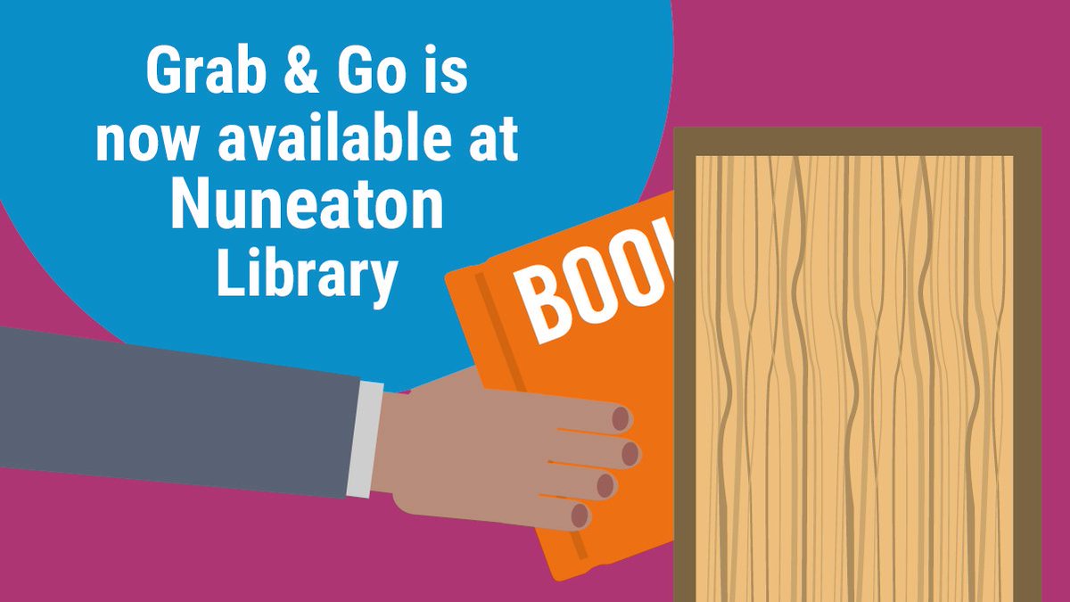 Warwickshire_CC's tweet photo. Grab & Go is here! You can now visit Nuneaton Library, choose your own items to borrow and issue them using a self-service machine. You no longer need an appointment and can visit for up to 30 minutes during the library’s opening hours. https://t.co/vE1YEAvKB1 @warkslibraries https://t.co/rSj7yzqdsg