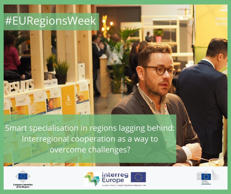 What are the benefits of #interregional #cooperation in research &amp; innovation and smart specialisation strategies? 
Find out at #EURegionsWeek. Register now!
📆 13 October 2020
⏰ 11:30-13:00
#research #innovation #smartspecialisation europa.eu/regions-and-ci…