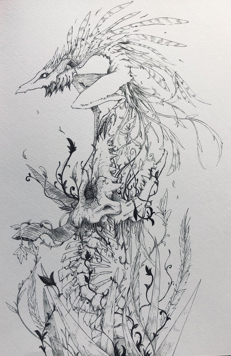 #秋の創作クラスタフォロー祭り 
#絵描きさんと繋がたい 
竜とか骨が好きです?
気の合う方と繋がりたいです…
RT中心でゆっくり巡回していきます?‍♀️ 