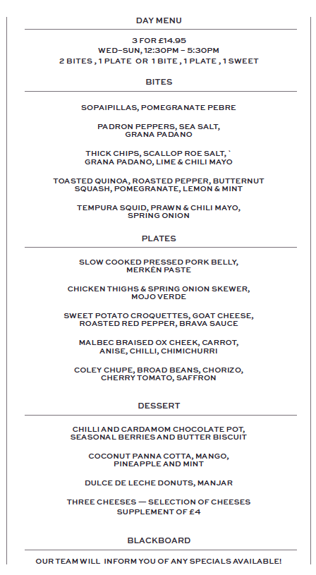 3 dishes for £14.95 - what will you choose❓

#Edinburgh #edinburghfood #tapas #southamerican