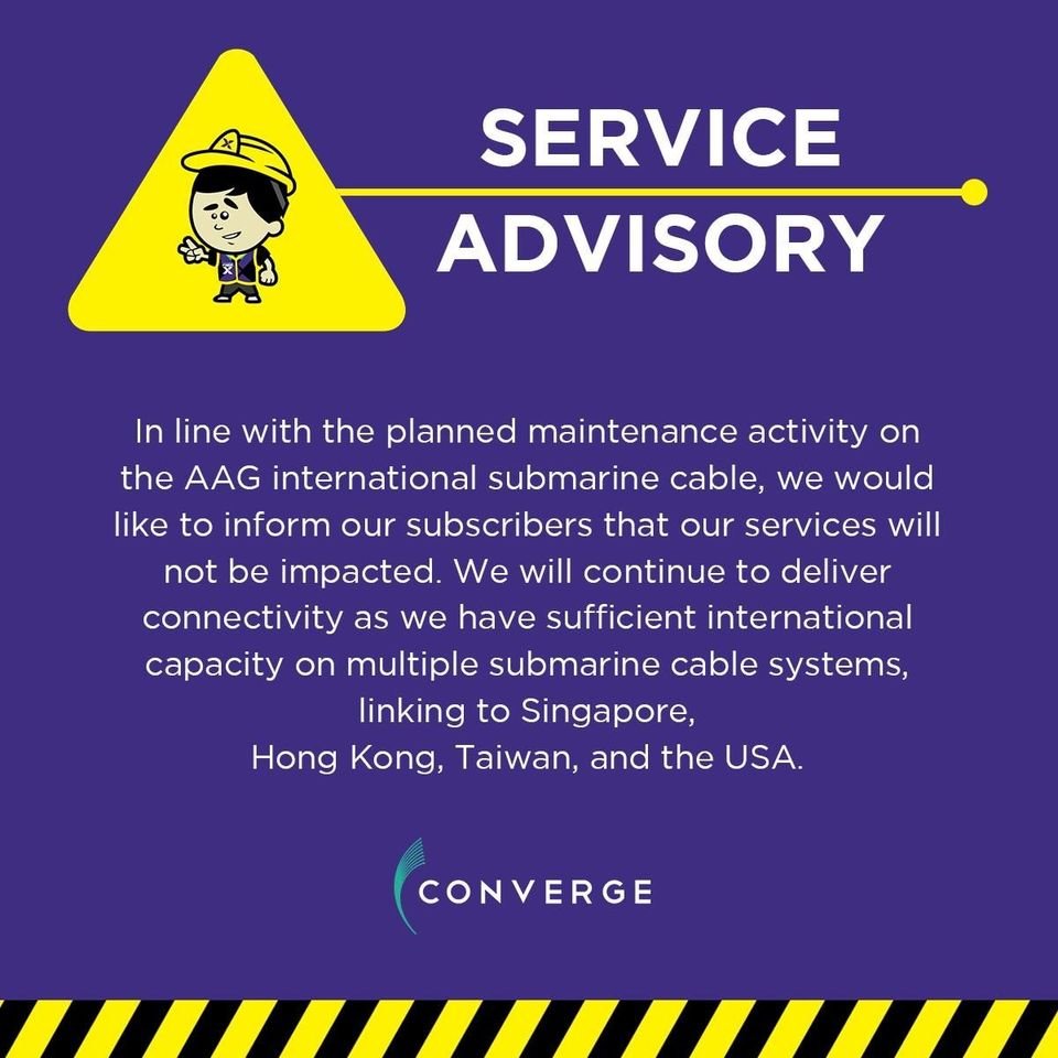 ConvergeSupport's tweet photo. A service advisory for our subscribers: https://t.co/3GJ09YXSDc