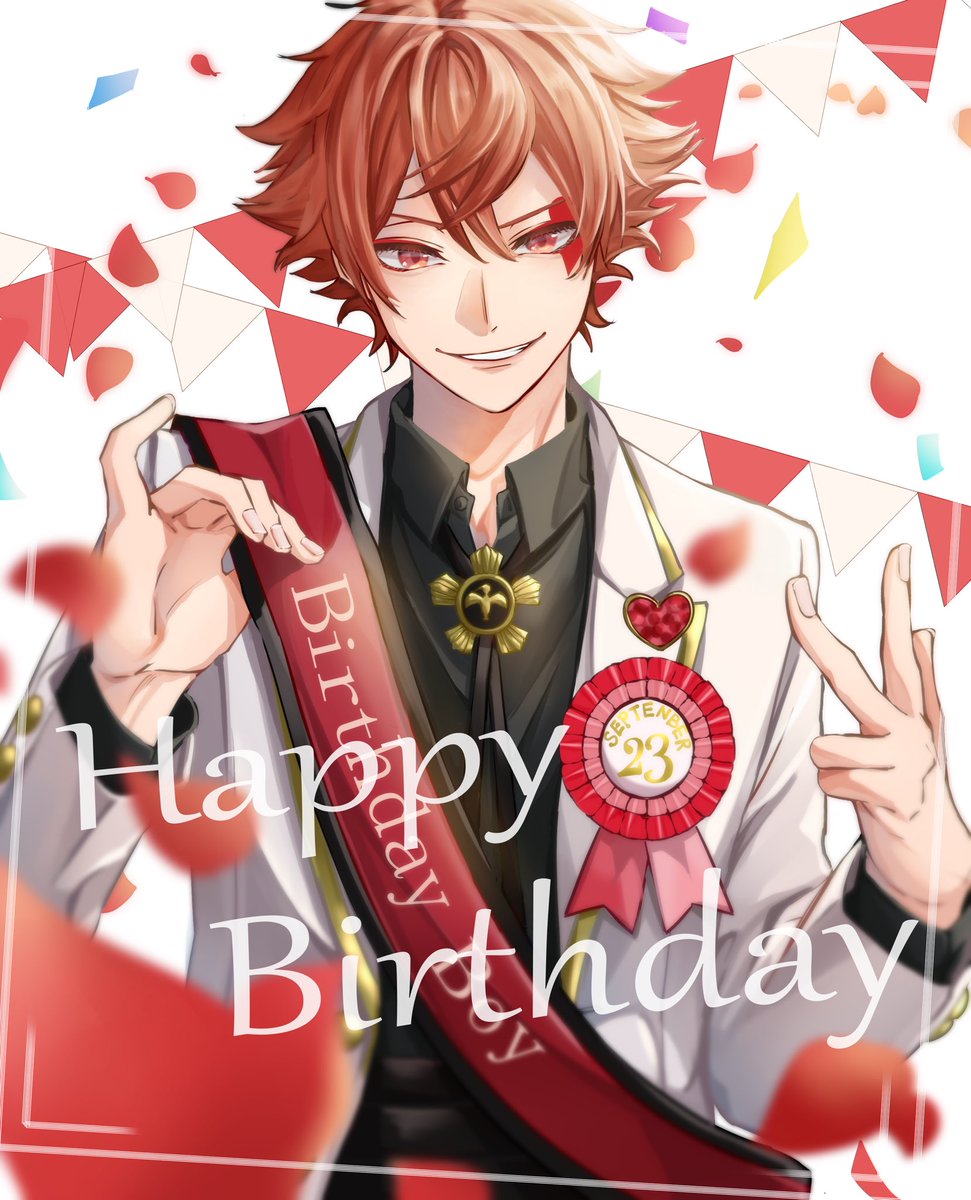 「#エース・トラッポラ生誕祭2020 
#エース・トラッポラ誕生祭2020
遅刻し」|ふゆのイラスト