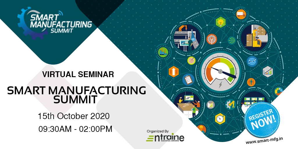 EntraineBiz's tweet photo. #SmartManufacturingSummit #Virtual #conference #technology #entraine #conferences #digitaltransformation  #machinelearning #covid #data #digital #futureofwork  #rpa #ml #techevents #iete #PlatinumSponsor #infor #manufacturing #15thOctober2020
Book Now : https://t.co/uhK341d92P https://t.co/8OSrHvuz6C