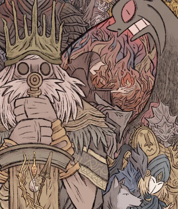 Wips of a cute dark souls thing ive been working on ?-?✌️#WIP 