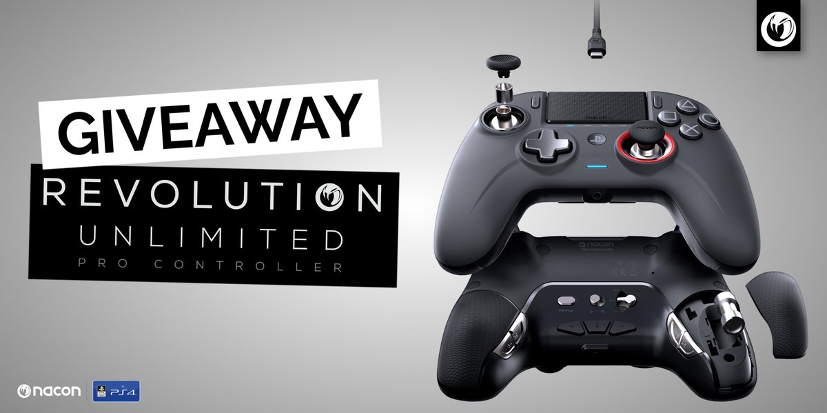 NaconFR's tweet image. #JeuConcours ! Envie de venir jouer dans la cour des grands ? Tente de gagner un Revolution Unlimited Pro Controller et révolutionne ton jeu ! 

👉 RT ce tweet
👉 Follow @NaconFR
👉 Tag 2 amis 

TAS : 1er octobre

#RevealYourSkills #RUPC #Nacon