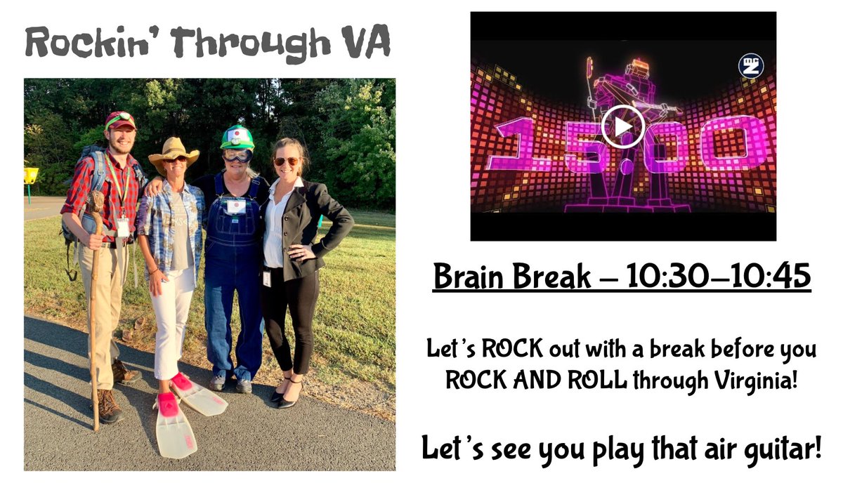 jengates395's tweet photo. Today we are "Rockin' Through VA" as we combine our annual #VADay w/Rock Your School. Ss will be rockin' some VA math problems & "traveling" through our 5 regions. Couldn't resist sharing images from the past since it's #tbt! Here's to our 1st (and hopefully only) #VirtualVADay! https://t.co/yg7YXMTCwW