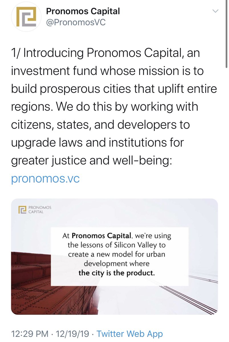 Ok, my last tweet because now I’m down a rabbit hole for the VC.Charter cities are SUPPOSED to be about creating new systems and models that benefit the citizens. And if DWTB’s tweets reflected that - well it still would have felt white saviorish but a little less Fyre Fest
