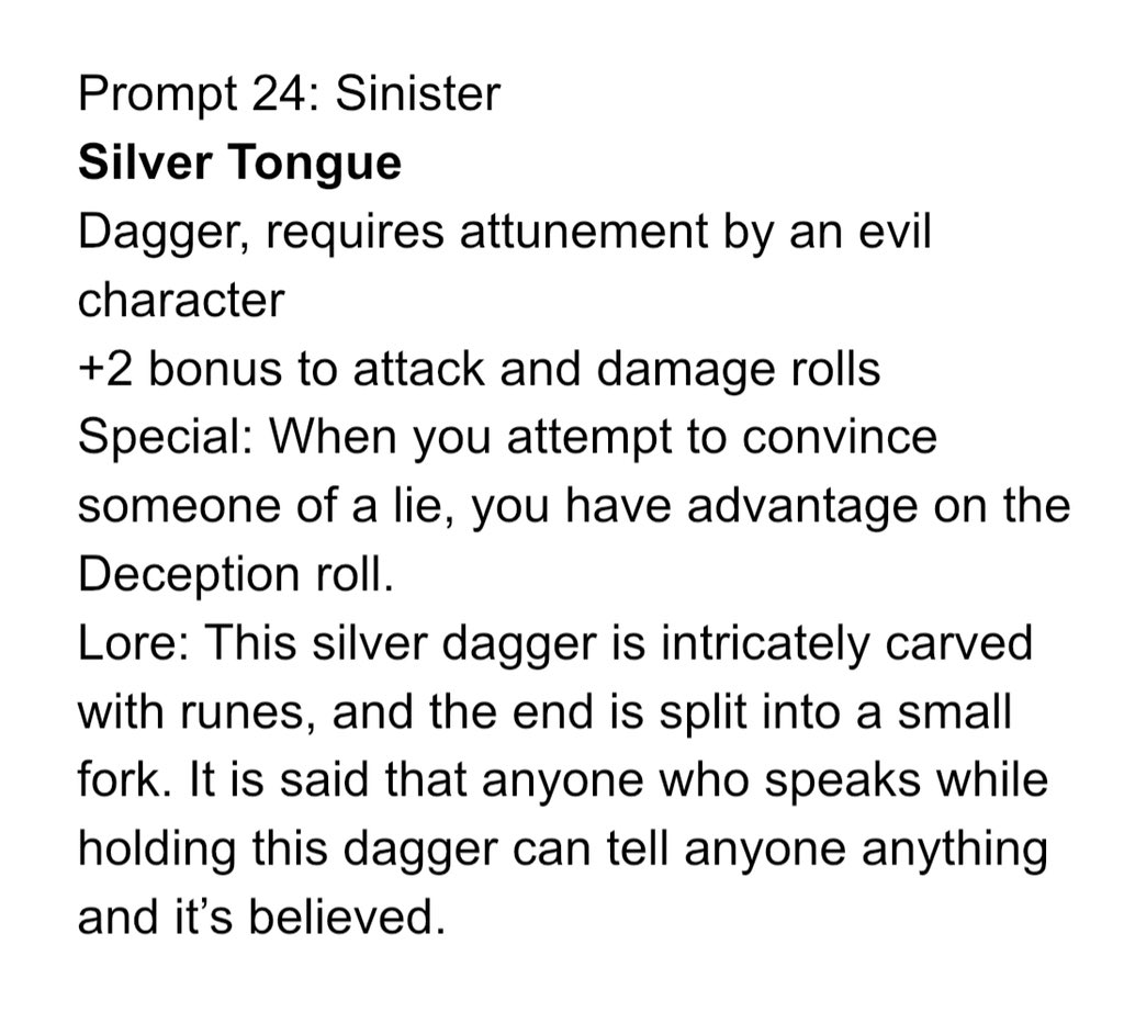 Sinister. Sneaky. Evil. These are often words we use together when describing a character, especially a villain.  #Swordtember today has us go in that direction with prompt 24: sinister.