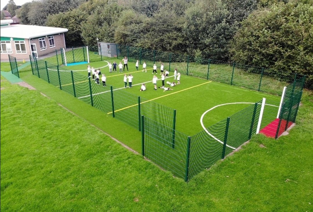 MeganJBooth30's tweet photo. "Thanks for the excellent service you have provided. I am really looking forward to the children seeing the MUGA when we return to school next week" - Top feedback from a school in Northwich📸👏👌 https://t.co/7nz25BYaZ1