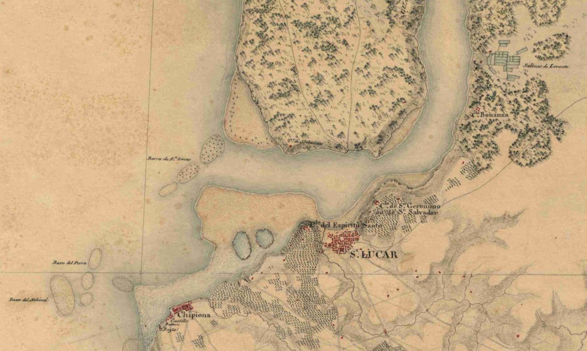 IECA_Andalucia's tweet photo. Cádiz noroccidental del inacabado mapa de Andalucía a escala 1:100.000 que mandó levantar Napoleón en 1811. Detalle de la desembocadura del Guadalquivir. 

Catálogo Digital de Cartografía Histórica de Andalucía #cartoteca

https://t.co/QXeVsk09qr https://t.co/chdNQgF0ME