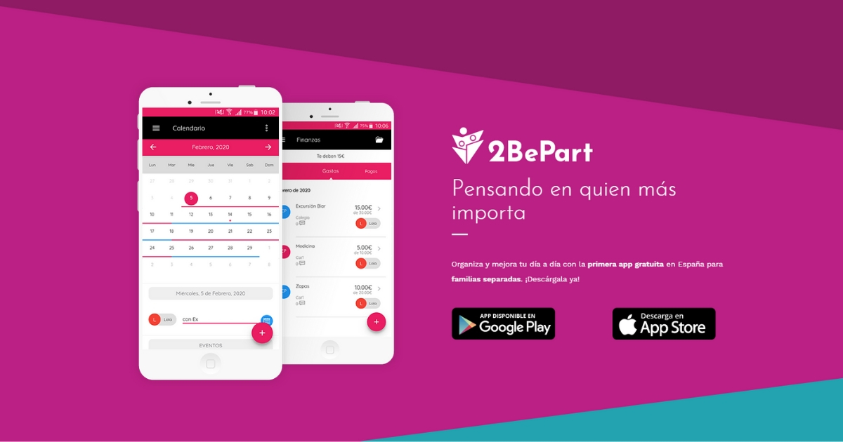 .<a href="/2BePart/">2BePart</a> es una app para familias que quieren mejorar la comunicación y la organización de la vida de sus hijos 🧒👧  Solución B2C con foco en el cliente y en ofrecer un servicio de valor añadido. ¡Son unos de los ganadores del InsurChallenge #Legaltech!

ow.ly/btw250ByDFV