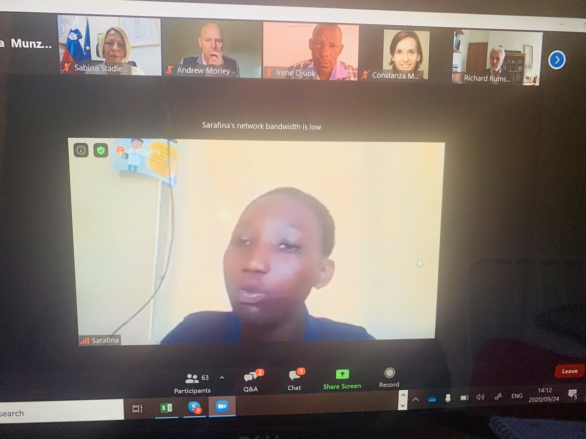 Speaking <a href="/WorldVisionUN/">WorldVisionUN</a> event Sarafina, a young leader <a href="/WorldVision/">World Vision</a>, an advocate for the environment believes that it is critical to invest in the fight against #climatechange &amp; put chdn at the center with <a href="/UNEP/">UN Environment Programme</a> <a href="/andrewmorley0/">Andrew Morley</a> <a href="/Rumsey_WVision/">Richard Rumsey</a> <a href="/PaRDSecretariat/">Int.Partnership Religion & Sustainable Development</a> , <a href="/UNHumanRights/">UN Human Rights</a>