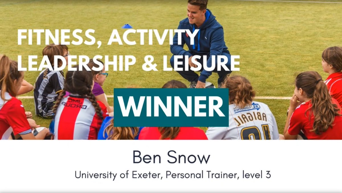 University of Exeter Apprenticeships (@exeuniapp) on Twitter photo Congratulations Ben for winning Apprenticeship of the Year in the Fitness, activity leadership and leisure category Congratulations Ben for winning Apprenticeship of the Year in the Fitness, activity leadership and leisure category