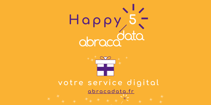 AbracaData79's tweet photo. 🗓️ Abraca Data fête ses 5 ans le 1er octobre !
🤩 à cette occasion, échanges et partages autour de la performance digitale
👉 info et résa : https://t.co/wqiMGCukqT

#abracadata #anniversaire #birthday
#cadeau #gift
#performance #digital #analytics
#sobriété #numérique
#staytuned https://t.co/3V0dlIcnmT