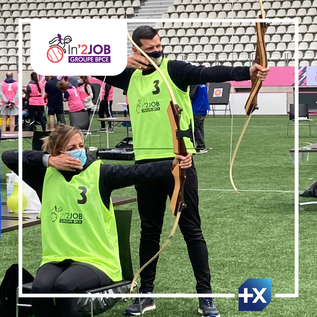 BP_RivesParis's tweet image. [#IN2JOB]🏹♿️
Après le foot béquilles, notre team s'est affrontée dans une épreuve de tir à l'arc en fauteuil et en binôme ! Allez les #Rives4All ! Robinwood n'a qu'à bien se tenir !😁
#In2JobBPCE @Talenteo @BPCErecrutement @BP_RivesParis