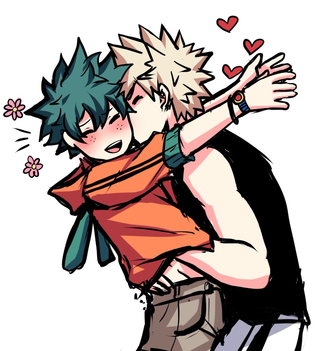 “Kacchan that tickles!”