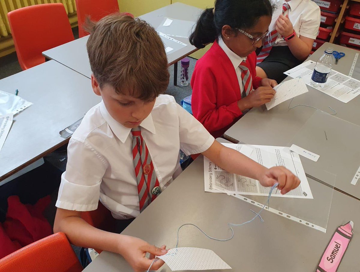 CCJacademy's tweet photo. Year 4 enjoyed starting this term’s Sewing Club today. We look forward to seeing you all develop your skills over the next few months. Good luck &amp; have fun! https://t.co/1DjKFaQVUU