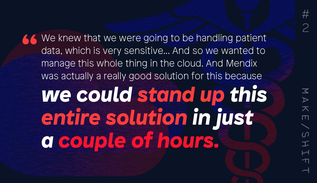 Mendix's tweet photo. By creating a solution that is accessible in the #cloud, @KermitPPI was able to bypass the #IT juggernaut inside of #healthcare and avoid complications of on-premise software. Find out more about the competitive advantage Kermit has created with #lowcode: https://t.co/rfI0QC13p5 https://t.co/LWaoIKaoYQ