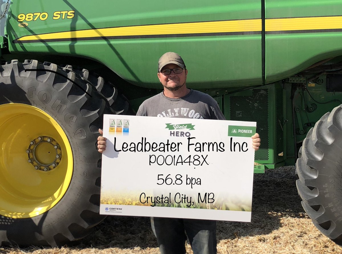Great looking field of P001A48X’s all season - Nice work Jess &amp; Brian #YieldHero20