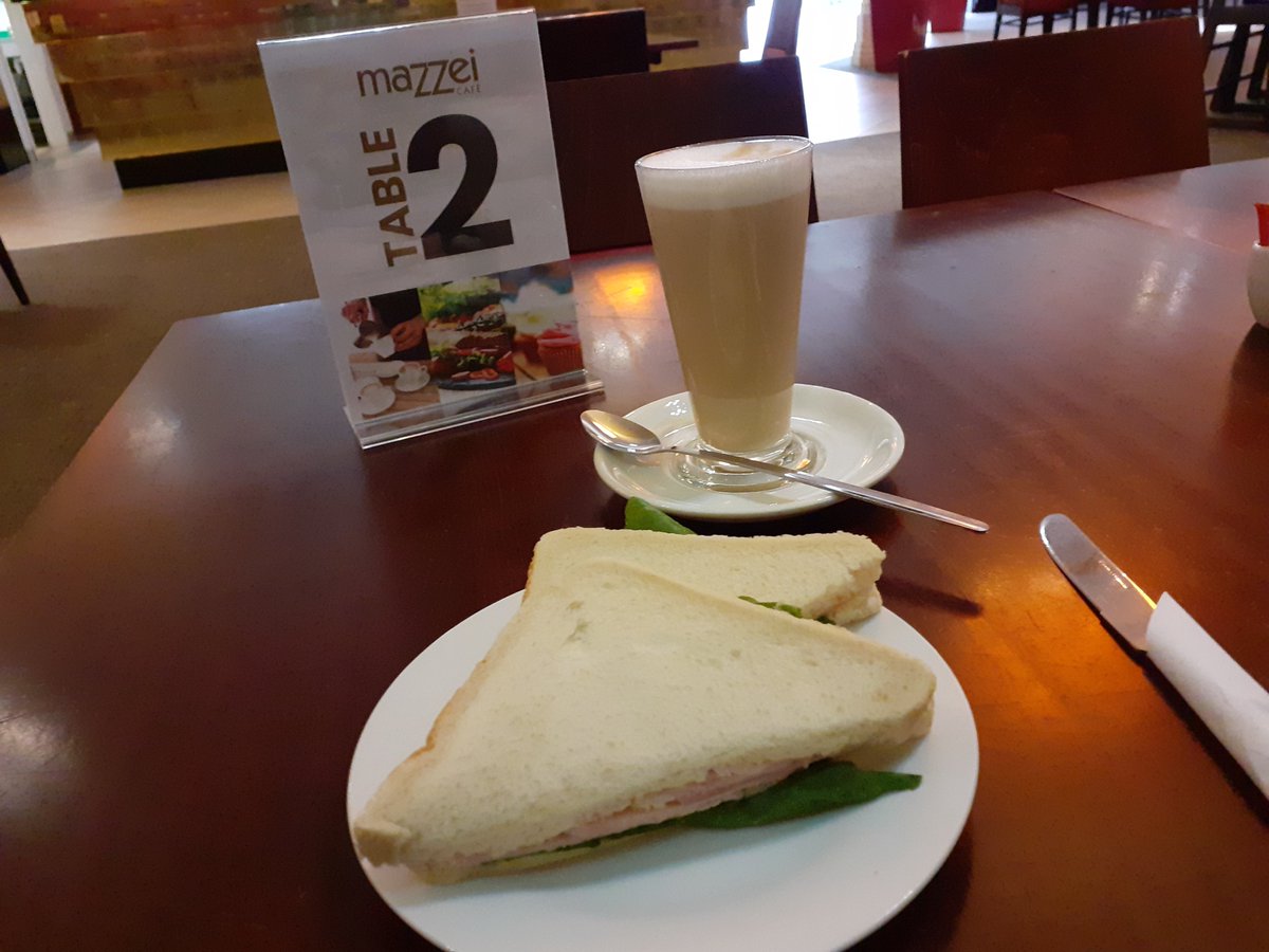 ... popped into the Mazzei Cafe at @WGBpl for a coffee and sandwich today. All very nice, safe and sound!