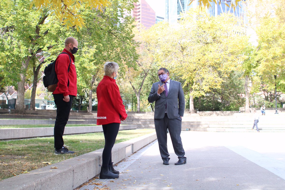 Working as part of a team, the ambassadors will connect Calgarians and visitors to information on services, places and supports in the city. To make it happen, we partnered with  @downtowncalgary and stakeholders like  @TourismCalgary &  @alphahouseyyc.  http://calgary.ca/9block 