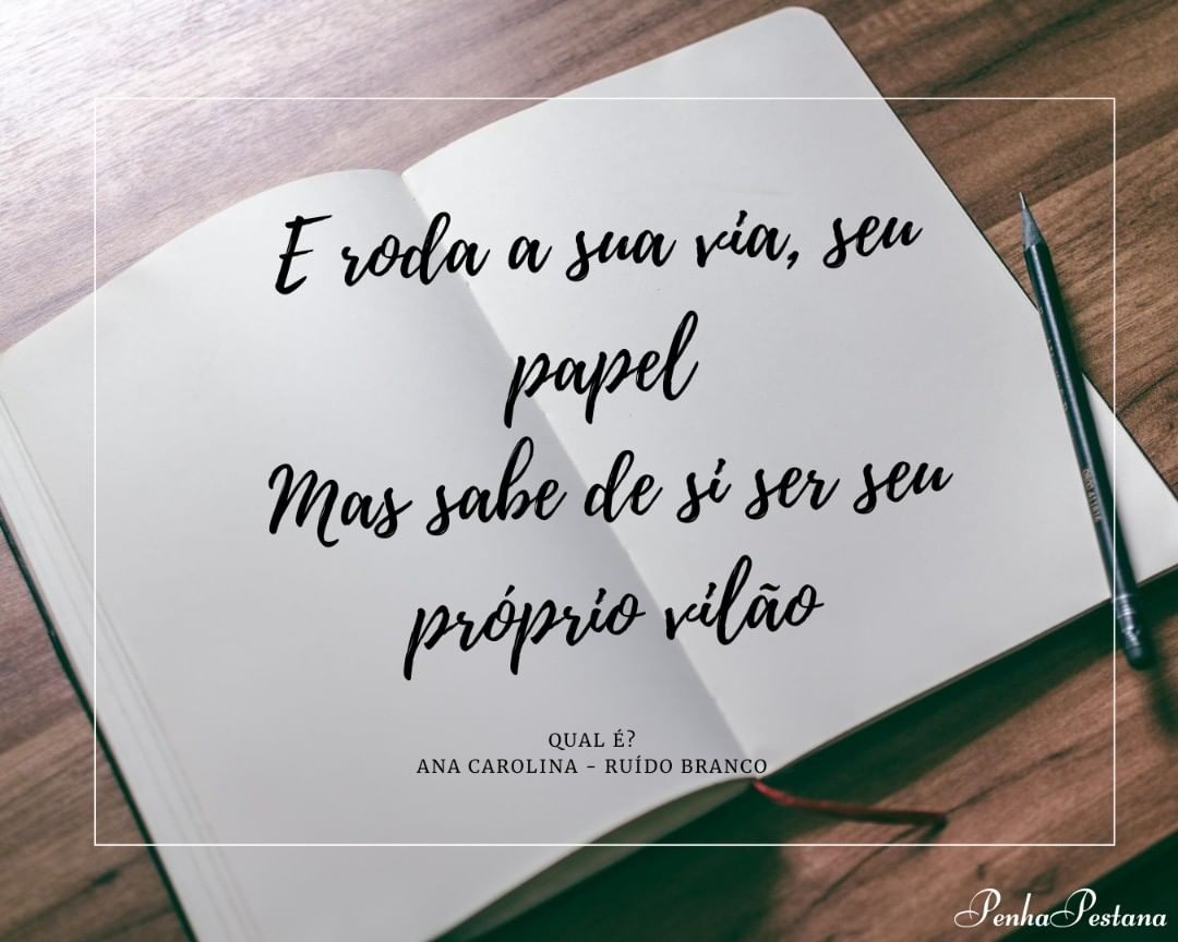 Rυíԃσ Bɾαɳƈσ - Qυαʅ é ?
.
Eu googleísmo, ateu, hinduísmo
Persona, sou quem eu quiser
No meu, seu abismo, cinismo
Eu mando meu tchau, meu adeus, meu até
Qual é?
Qual é?
Ana Carolina
.
#qualé
#ruidobranco
#ruidobrancoac
#livroruidobranco
#livros
#sigaanacarolina
#anacarolina
#amor