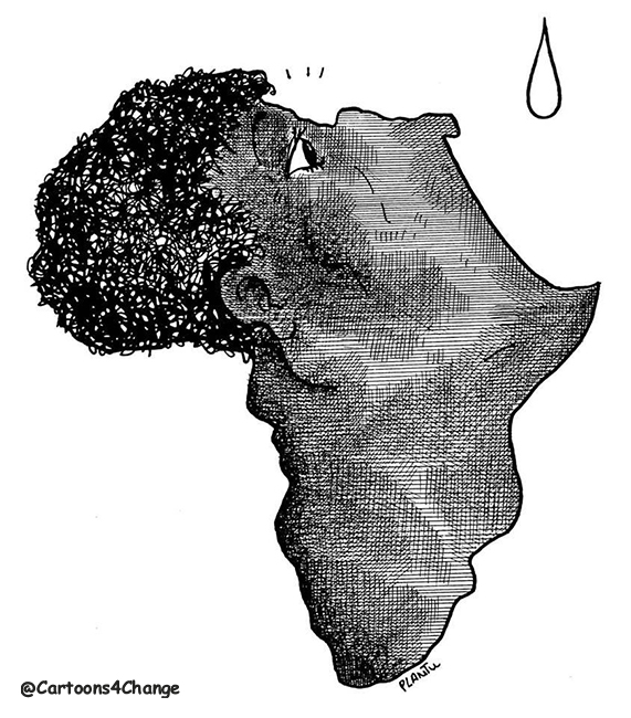 #SDGs are failing. Misery, hunger, malnutrition &amp; child labor are on the rise in Africa in great part due to neocolonial trade by the European Union, Switzerland, USA, Norway, Canada, Japan, Korea, the rest of developed nations &amp; China. #UNGA. Cartoon by <a href="/plantu/">PLANTU Officiel</a>. <a href="/ea_akin/">Emmanuel Akinwotu</a> <a href="/Lattif/">Abdi Latif Dahir</a>
