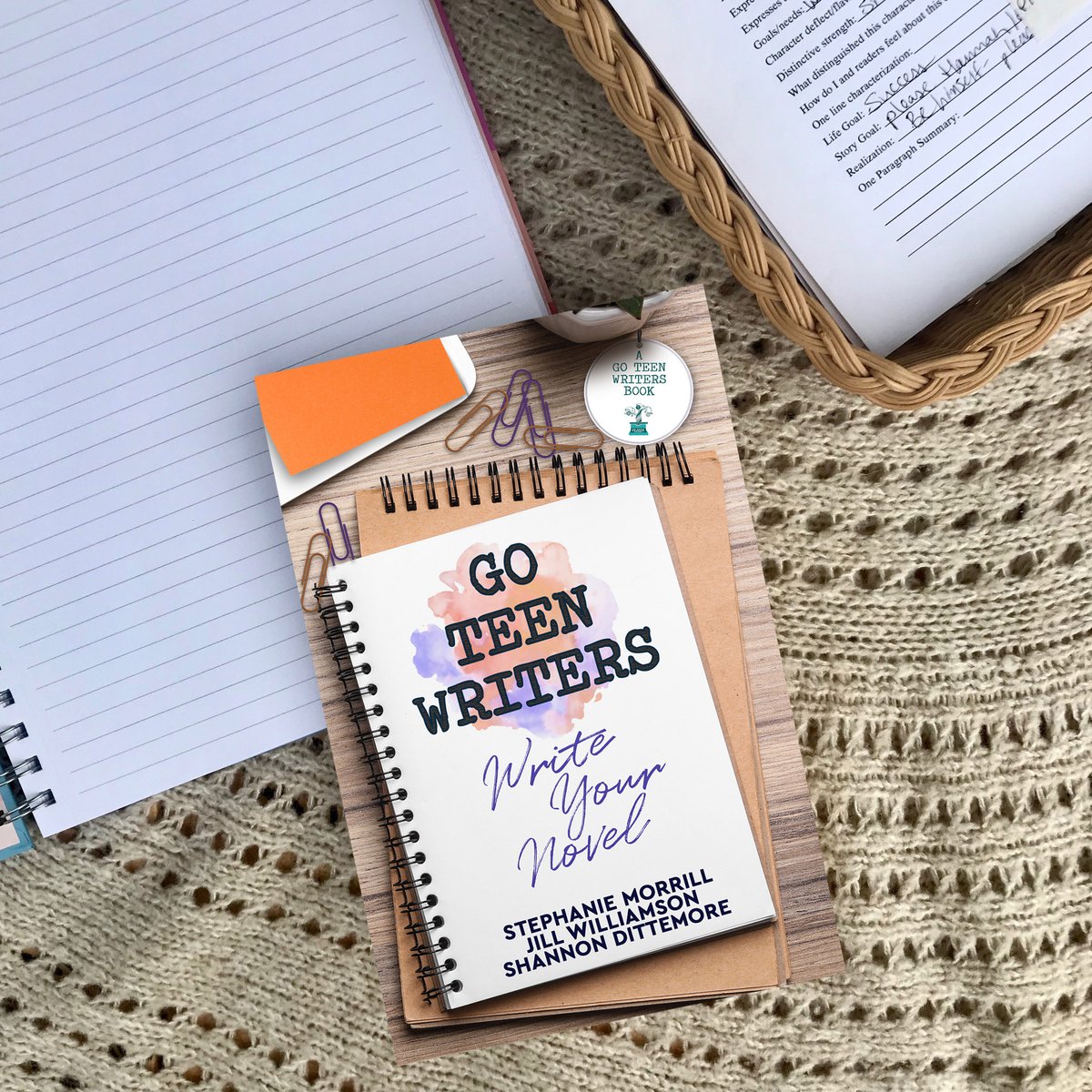 Today is the cover reveal for Go Teen Writers: Write Your Novel. This is a new writing book <a href="/StephMorrill/">Stephanie Morrill</a>, <a href="/ShanDitty/">Shannon Dittemore (updates only)</a>, and I wrote for beginning writer, struggling to finish that first draft. The book releases December 3. Learn more or preorder here: GoTeenWriters.com/WriteYourNovel