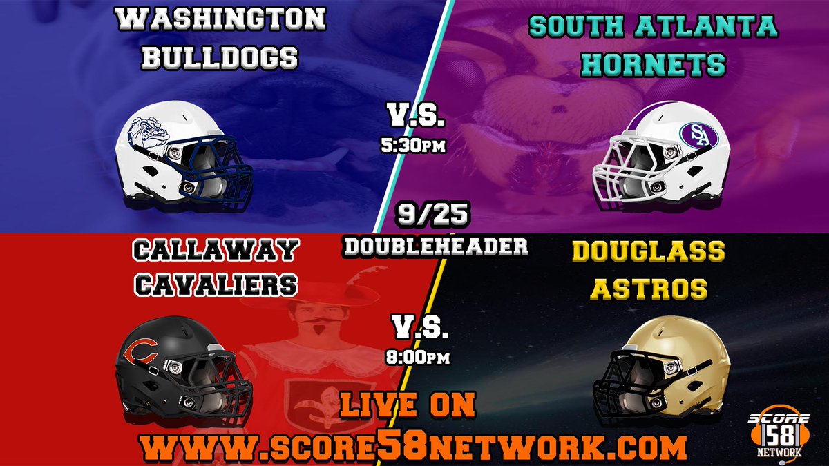 K. Pritchett Mitchell, CMAA (@kpmitchell51) on Twitter photo Double Header🏈Friday from Lakewood Stadium!
Find your game with <a href="/scoresports58/">Score Sports 58</a>!
@1APS_Athletics <a href="/APSsatlanta/">South Atlanta High</a> <a href="/SAFBHornets/">SouthAtlantaFootball</a> <a href="/DouglassAstros/">Frederick Douglass Astros Football</a> <a href="/apsDouglassHigh/">Frederick Douglass H</a> <a href="/APSWashington/">Booker T. Washington High School</a> <a href="/BTWBulldogs/">BTW Athletics</a> <a href="/apsupdate/">ATL Public Schools</a> Double Header🏈Friday from Lakewood Stadium!
Find your game with <a href="/scoresports58/">Score Sports 58</a>!
@1APS_Athletics <a href="/APSsatlanta/">South Atlanta High</a> <a href="/SAFBHornets/">SouthAtlantaFootball</a> <a href="/DouglassAstros/">Frederick Douglass Astros Football</a> <a href="/apsDouglassHigh/">Frederick Douglass H</a> <a href="/APSWashington/">Booker T. Washington High School</a> <a href="/BTWBulldogs/">BTW Athletics</a> <a href="/apsupdate/">ATL Public Schools</a>