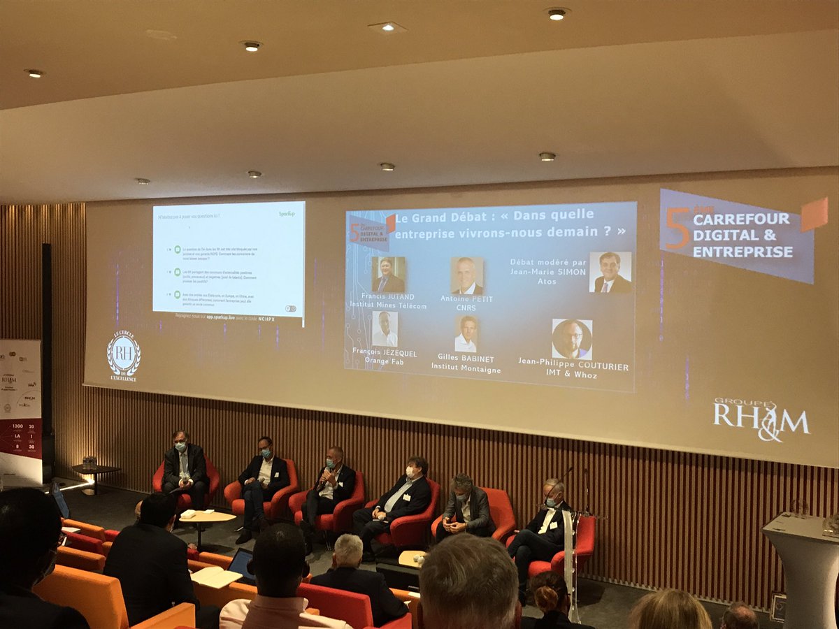 Sparkup (@getsparkup_fr) on Twitter photo Aujourd’hui avec <a href="/GroupeRHM/">Groupe RH&M</a>, on parle entreprise du futur sur le 5eme carrefour digital et entreprise. Des débats passionnants ET interactifs⚡️#CDE2020 Aujourd’hui avec <a href="/GroupeRHM/">Groupe RH&M</a>, on parle entreprise du futur sur le 5eme carrefour digital et entreprise. Des débats passionnants ET interactifs⚡️#CDE2020