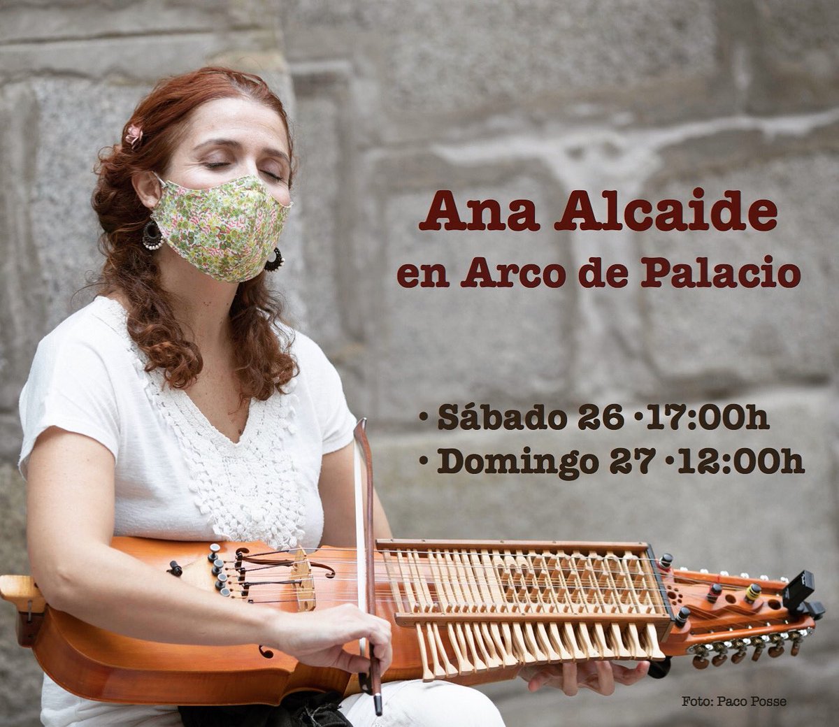 ANAALCAIDEMUSIC's tweet photo. LA MÚSICA 
también trae las respuestas 🌷

Nos vemos este finde en Arco de Palacio, Toledo 🍁

Foto de @Fotopaco 
#anaalcaide #violadeteclas #nyckelharpa #toledo #culturatoledo https://t.co/L6Dbf8R6oH